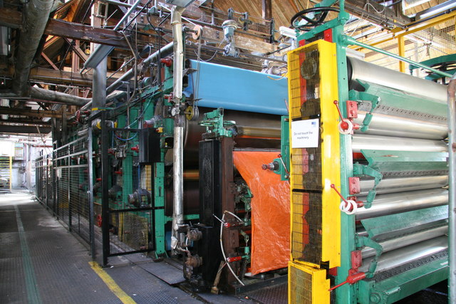 Paper machine at an Italian-style mill