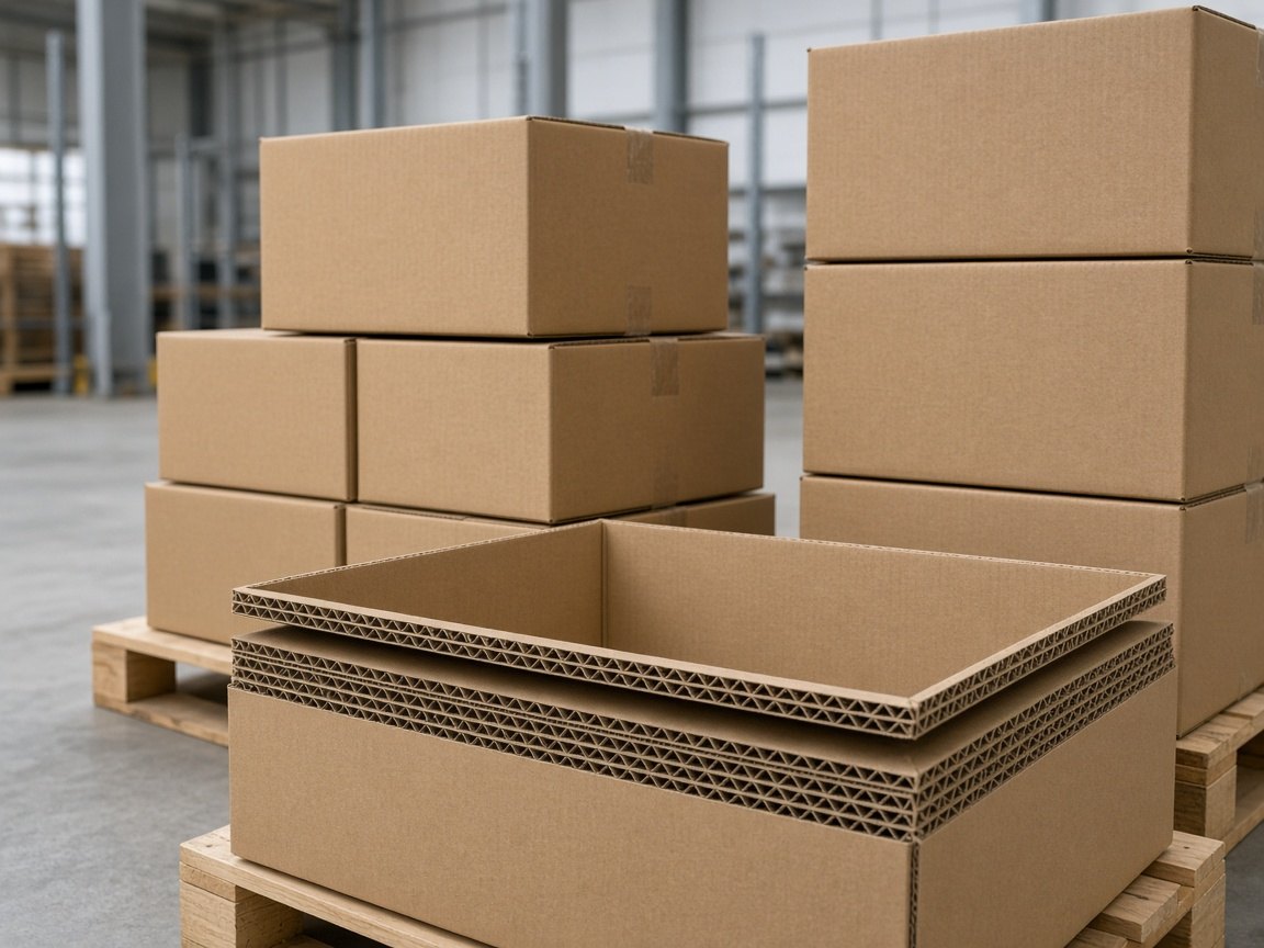 Corrugated shipping boxes made with testliner